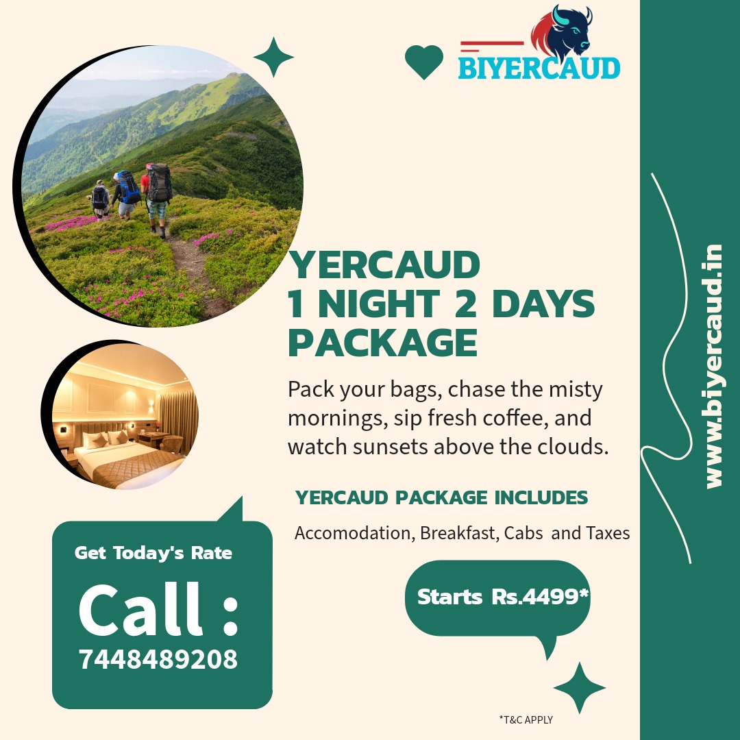Yercaud 1 night 2 days packages